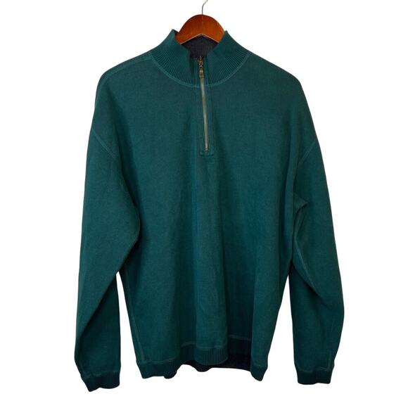 TOMMY BAHAMA On The Flip Side Zip Reversible Sweater Men's Size Large - Picture 2 of 11